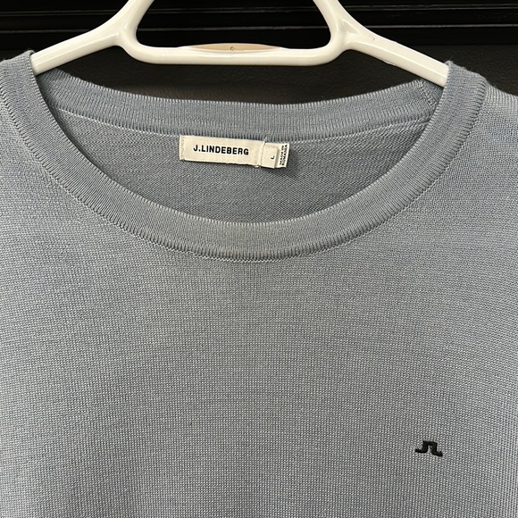 J. Lindeberg Powder Blue Crewneck Sweater - Picture 2 of 3